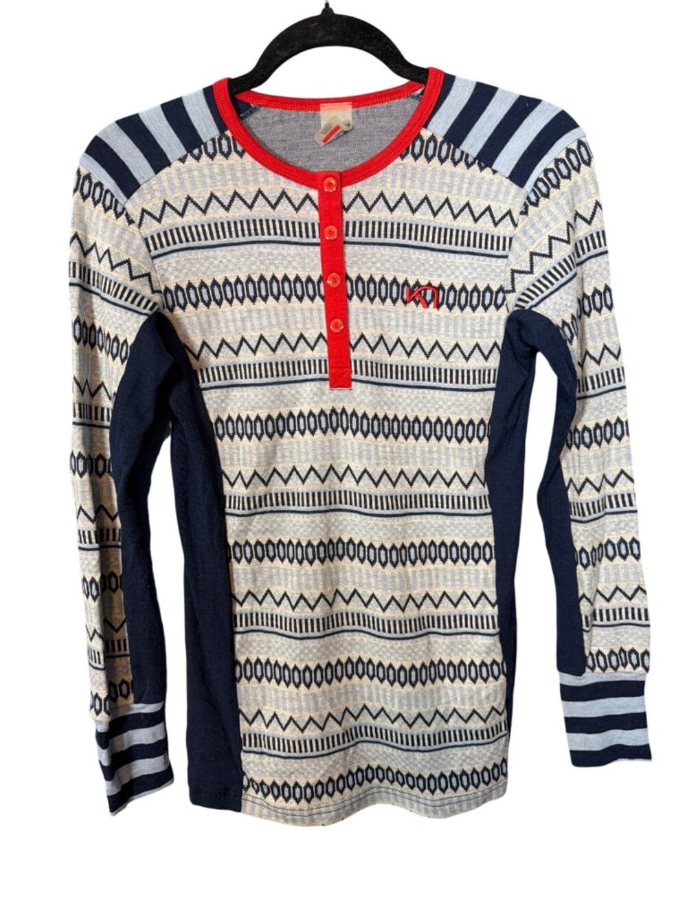 Kari Traa Åkle Blue Thermal Base Layer SET Medium Top/Bottom MSRP$240 - Picture 4 of 17